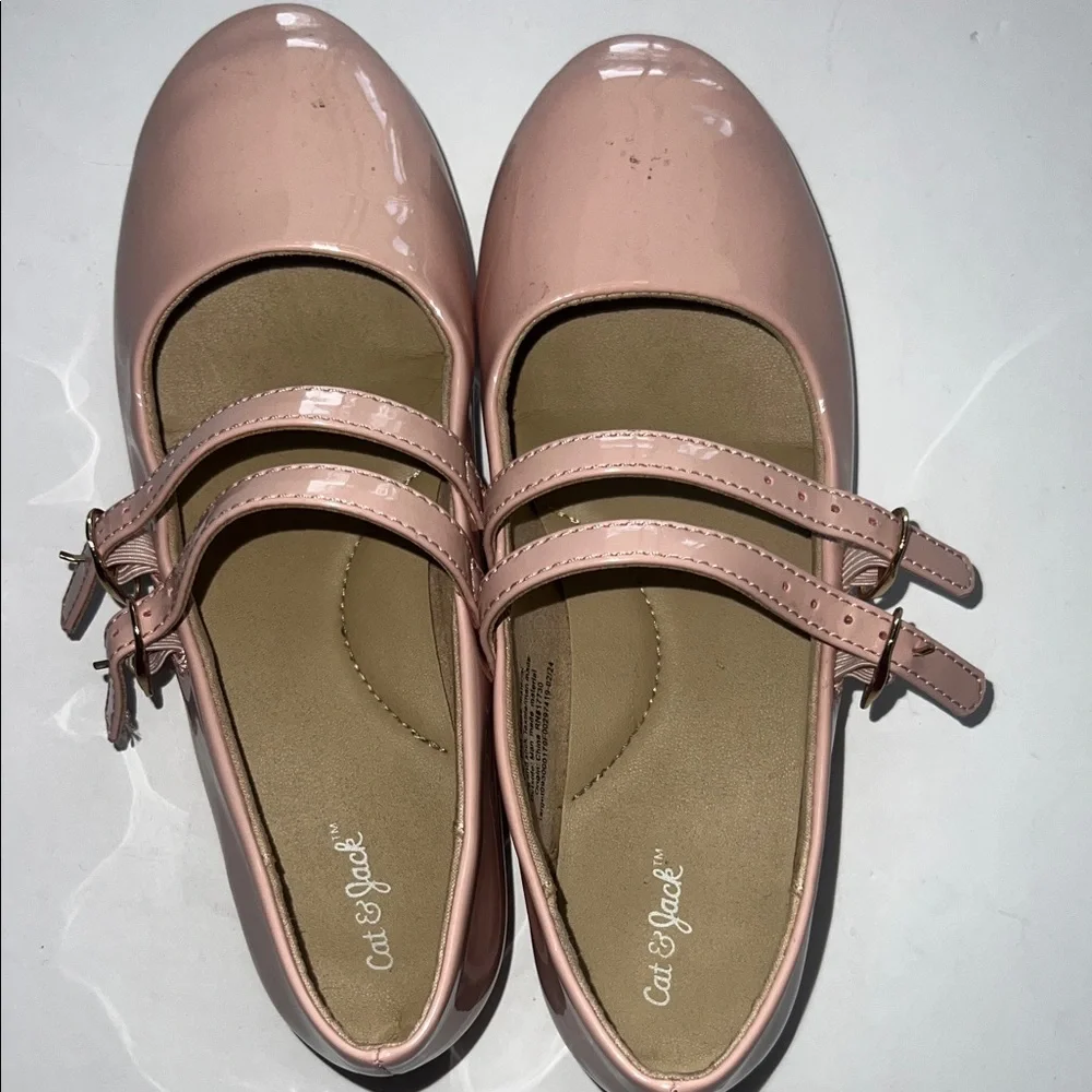 Cat & Jack Pink Double Strap Flats